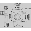 50 * 50 * 15 mm Brushless DC ventilateur dB5015 ventilateur de refroidissement